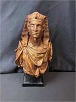 Egyptian Pharaoh Gilded Bust Statue