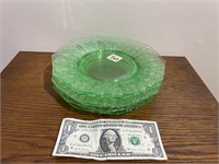 Cambridge Depression Glass 6 Plates 8.5in