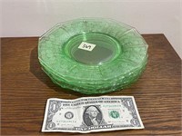 Cambridge Depression Glass 6 Plates 8.5in