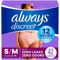 Always Discreet Incontinence Underwear for Women M