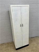 Vtg. 2-door Metal Storage Cabinet