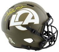 Autographed Kurt Warner Rams Mini Helmet