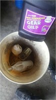 Bucket of oil with bucket