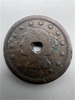 1946 Large Cent With Hole