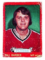 1972-73 Flyers Bill Barber Rookie Card
