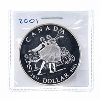 Canada 1951=2001 Proof Silver Dollar