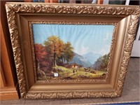 GREAT FRAMED HOMESTEAD PICTURE