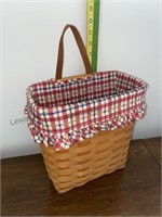 Longaberger hanging basket with liner and insert
