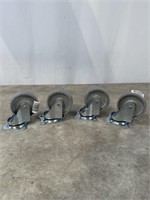 3 inch swivel metal caster wheels, set of 4