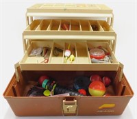 * Plano Vintage Tackle Box with Contents