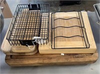 Wooden Cutting Boards and  Wire Racks