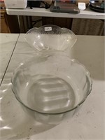 Two Large Glass Bowls (Living room)