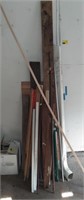 (G) Lot of Various Long Length Items-rebar, wood,