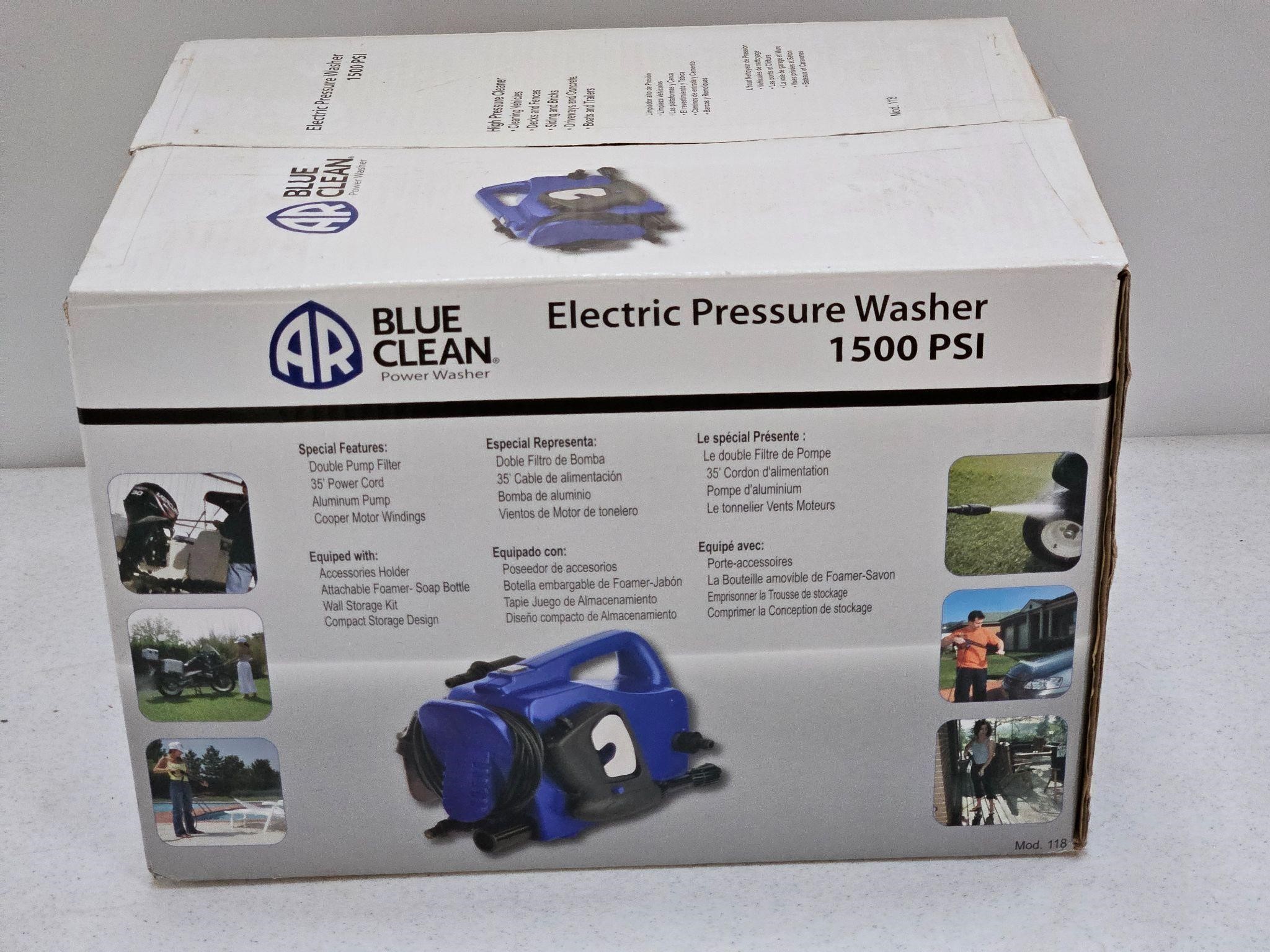 BLUE CLEAN POWER WASHER 1500 PSI