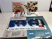 5PC PEPSICOLA COLLECTABLE ADVERTISING & CALENDERS