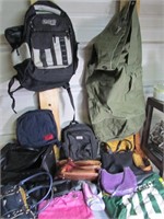 Huge Misc Backpack,Dufflebag,,Purse,Clutch Etc Lot
