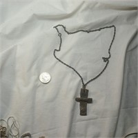 Antique Cross Prayer Necklace Chain