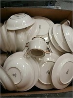 Box of plates and cups