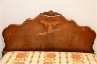 ANTIQUE FULL HEADBOARD AND FOOTBOARD