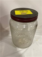 LARGE SIZE GLASS OLD JUDGE COFFEE JAR