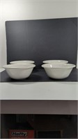 Heavy Duty White Ceramic Serving Bowls