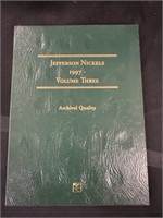 Jefferson nickel book volume three 1997 through