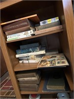 3 shelves of miscellaneous books - several bibles