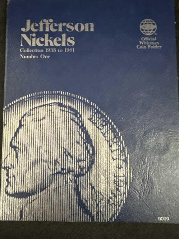 Jefferson nickel collection book 1938- 1961