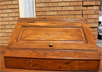 Antique Solid Wood Desk Keepsake Box