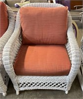 Wicker Chair with Cushions