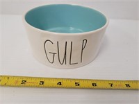 Rae Dunn "gulp" pet dish