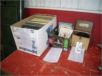 Box of misc long-play records