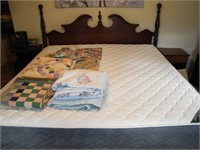 KING SIZE CANNONBALL BED & BEDDING (MATCHES