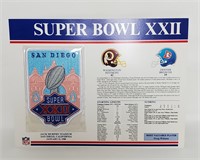 NFL Super Bowl XXII Uniform Patch Official
