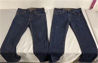 2 American Eagle Outfitters Jeans Size:34x32