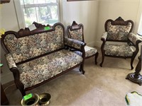 Victorian Chairs & Love Seat