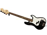 Squire Fender Bass Guitar P-Bass Black with white