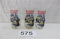 3 Battlestar Galactica Drinking Glasses