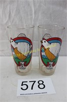 Kentucky Fried Chicken - Set of 2 Matching Glasses