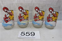 McDonalds 1977 Action Series Vintage Glass / Tumbl