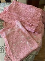 Double Size Crochet Bedcover and 2 Shams