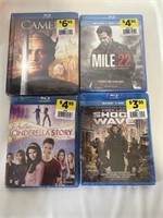 4Pk BLU RAY MOVIES