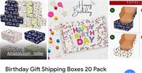 MSRP $18 6x4x3 Birthday Shipping Boxes