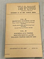 TM 9-2005 Cal 30 Browning Machine Gun Book 1953