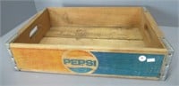Vintage wood advertising Pepsi crate.