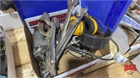 Box w/ Misc. Vise Grips, Combination Wrenches