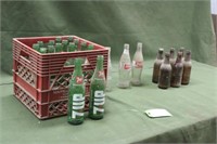 Vintage Glass Pop Bottles,(1) Nesbitts,Coca-cola,7