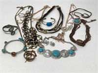 Brown and Turquoise Style Costume Jewelry