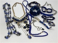 Blue Colored Costume Jewelry