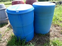 TWO RAIN BARRELS